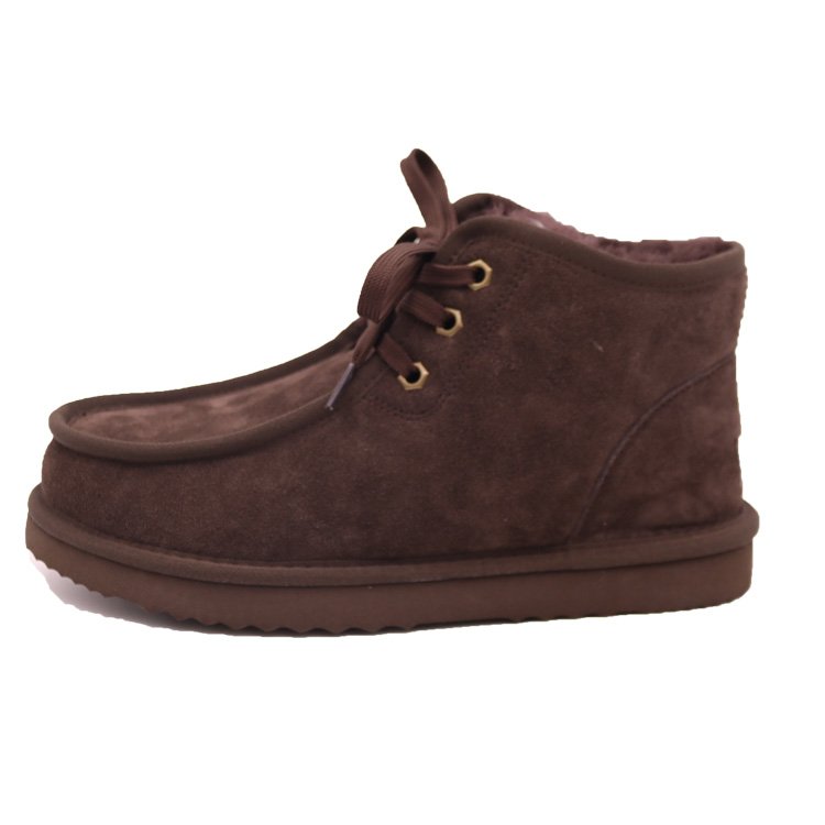 CF-038 Fashion Lace Up Short Style Australian EVA Sole Women Leather Boots