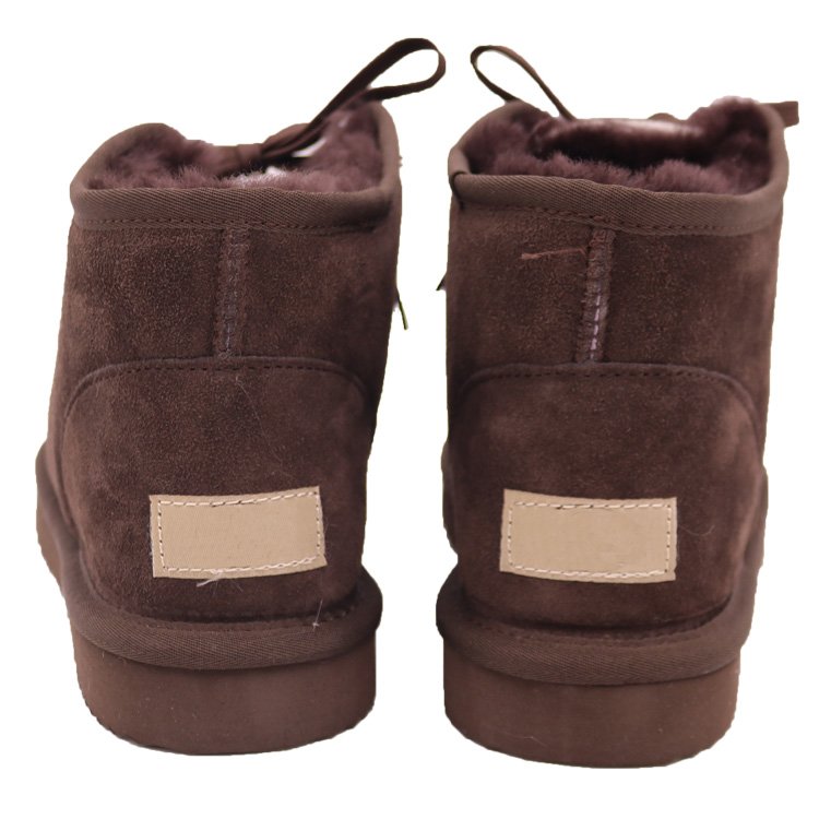 CF-038 Fashion Lace Up Short Style Australian EVA Sole Women Leather Boots