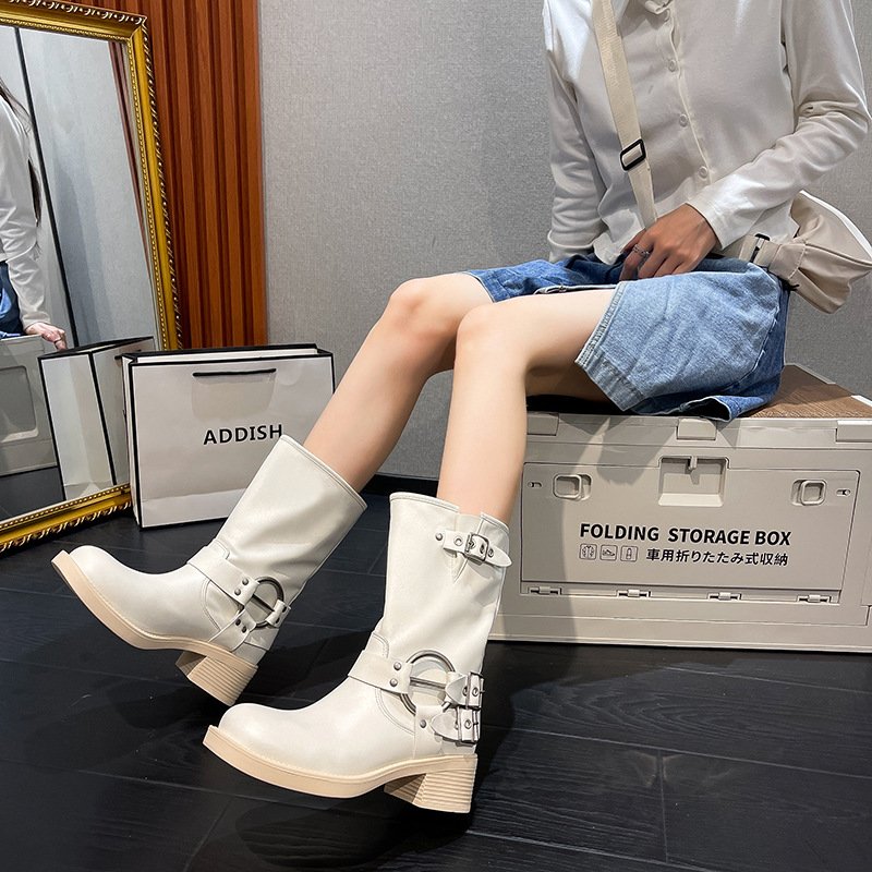 New Western Cowboy Boots for Women Ankle High Cowgirls Low Chunky Heel Pointed Toe Pull-On Fashion Classic boots