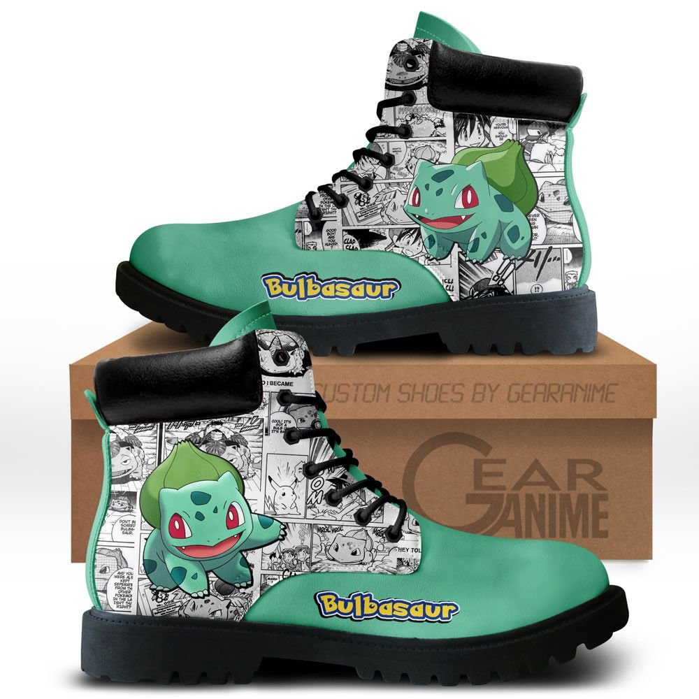 Low MOQ eco-friendly vegan leather all season boots cool waterproof custom logo printed rubber tooling boots for men women