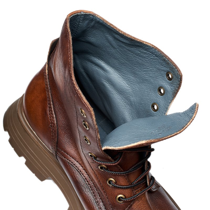 Factory Direct Sale Men's Leather Boots Rubber Roman casual Boots warehouse leather safety boots