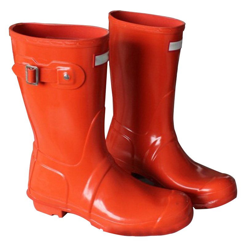 Hot selling Japanese Korean and British version of fashion high buckle water shoes rubber rain boots