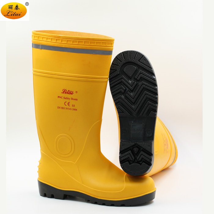 unisex anti-slip custom wellington wholesale PVC Safety Boots rain gum boots for adults factory agriculture