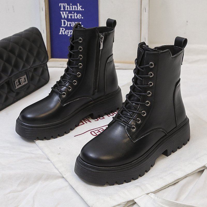 Thick bottom women boots Casual new lady shoes fashion trendy style Platform ankle boots for women