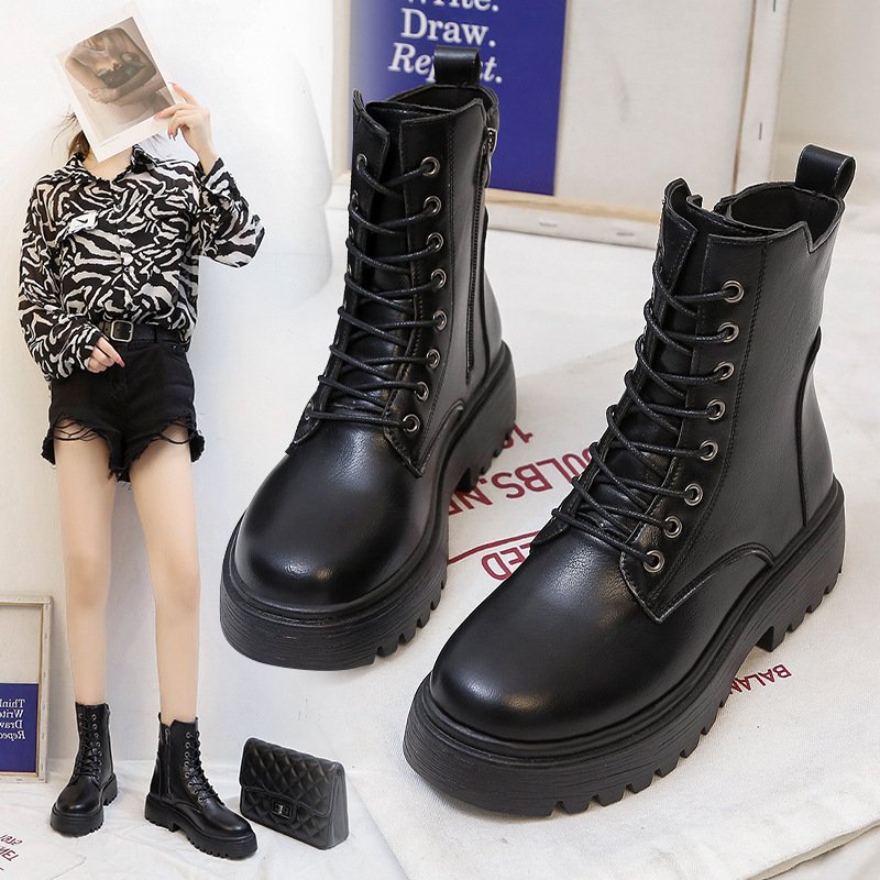 Thick bottom women boots Casual new lady shoes fashion trendy style Platform ankle boots for women