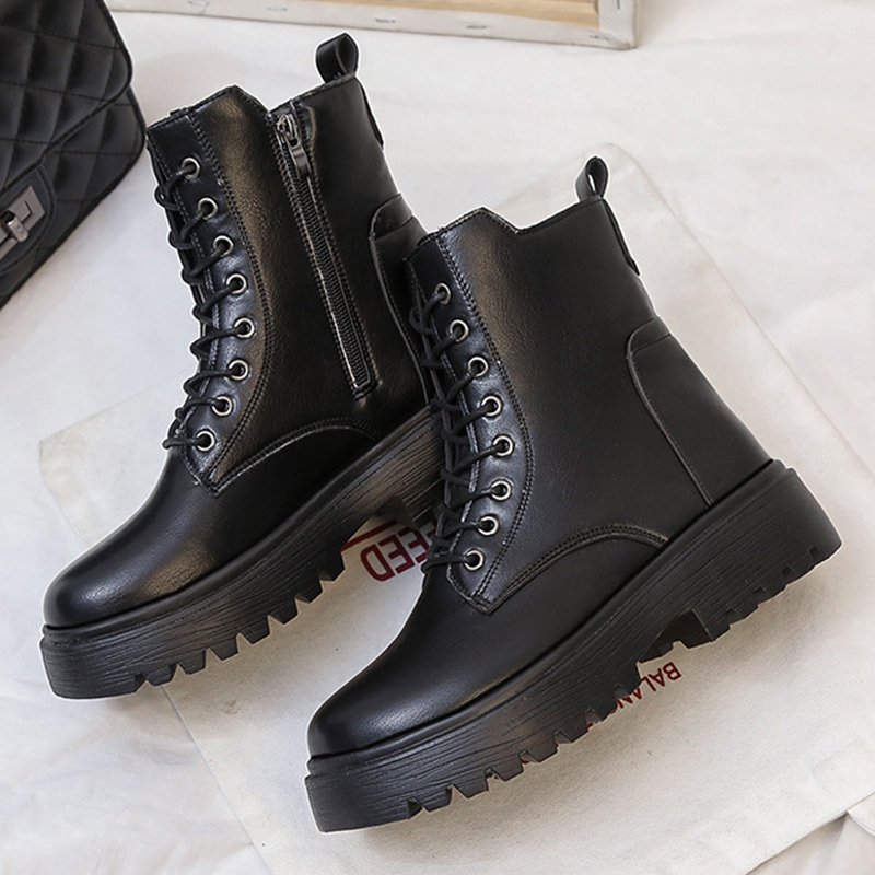Thick bottom women boots Casual new lady shoes fashion trendy style Platform ankle boots for women