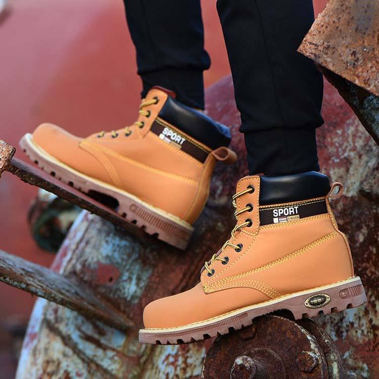 Wholesale Cheap Price Men Safety Shoes Work Shoes Boots With Protection With Steel Toe And Steel Plate