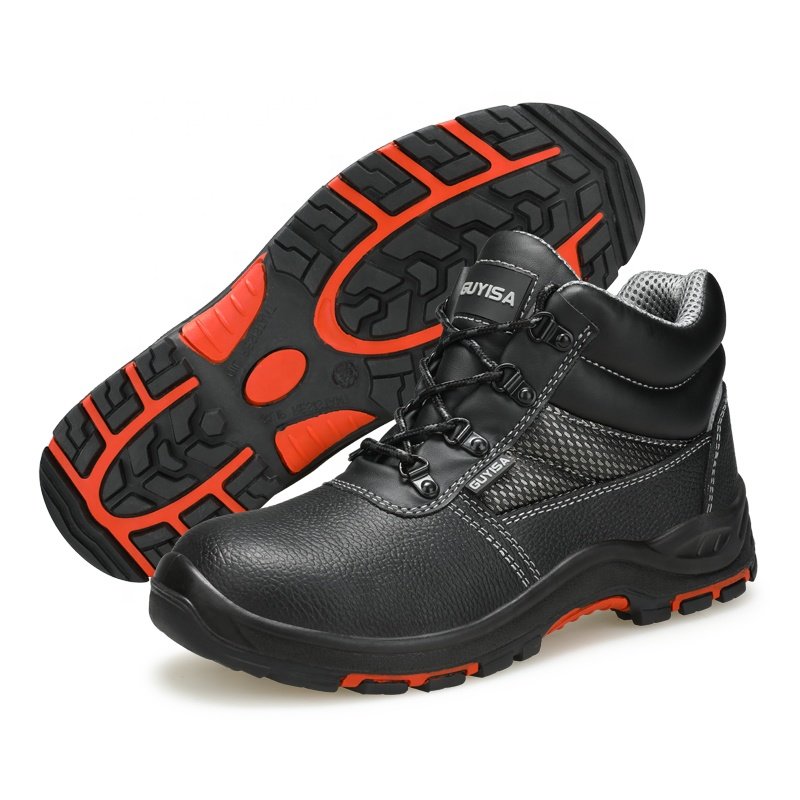 GUYISA Outdoor steel toe safety boots construction site anti -slip safety boots