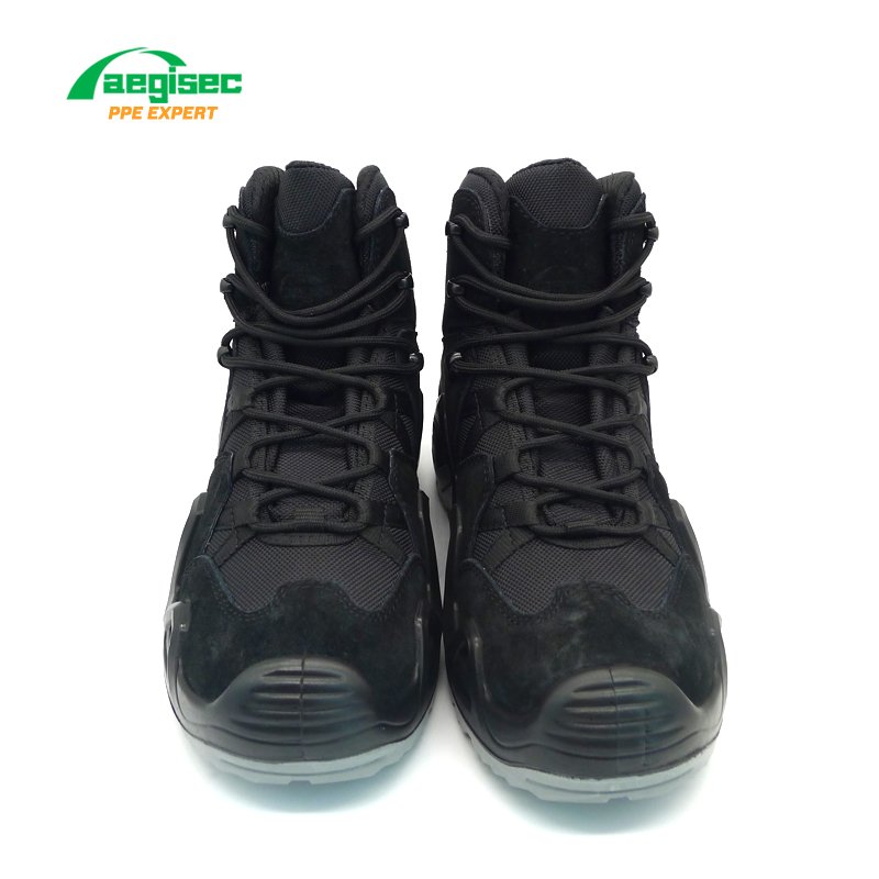 AEGISEC tactical security boots slip resistant PU sole jungle boots suede leather desert boots men shoes