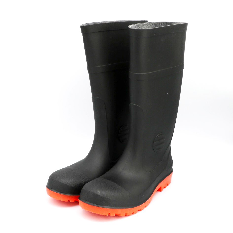 anti slip unisex plastic pvc rain boots waterproof shoes for men high heel gum wellington boots rubber pvc custom
