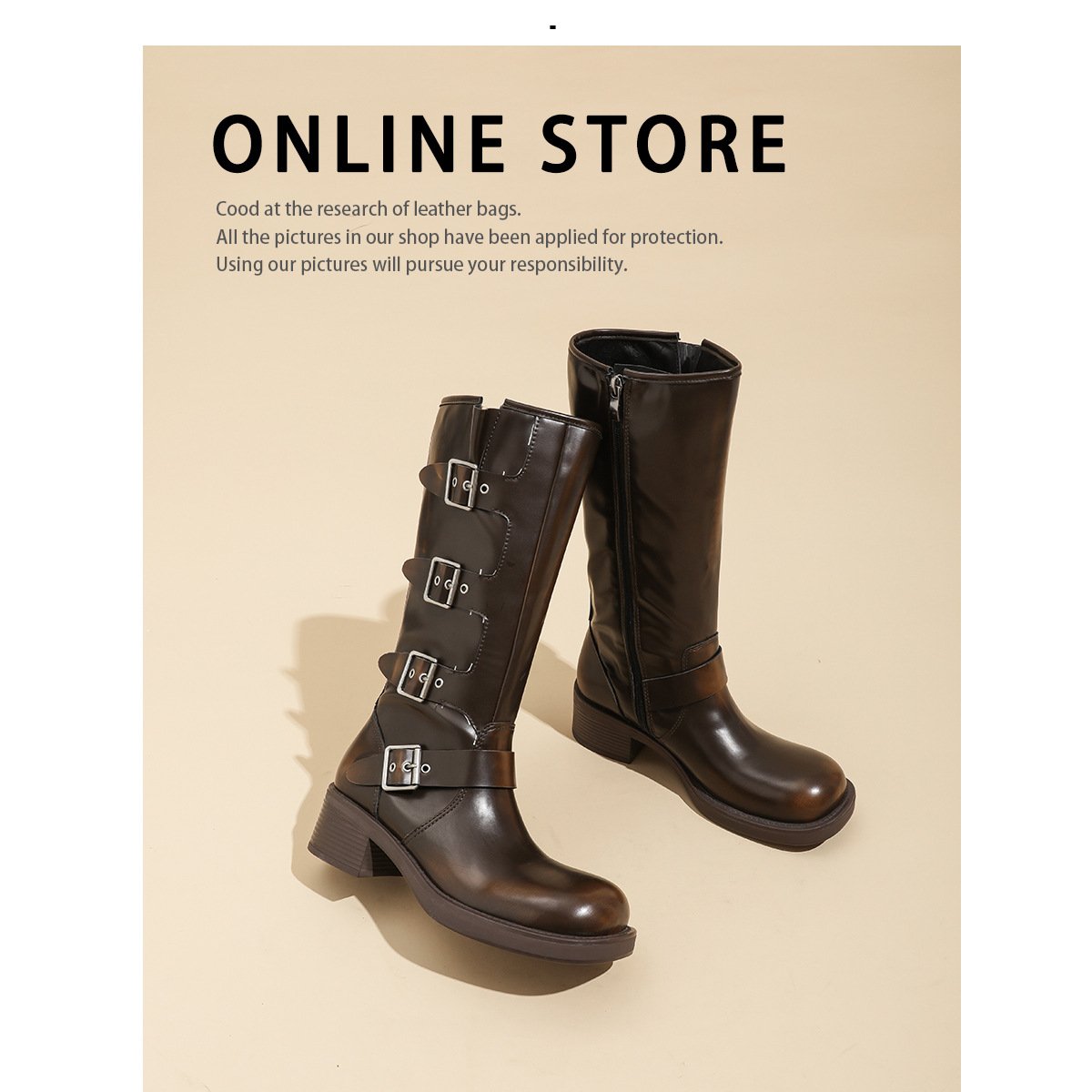 Cowboy Boots for Women Cowgirl Boots Wide Calf Pointed Toe Embroidered Fashion Retro Western Chunky Knee High Boot