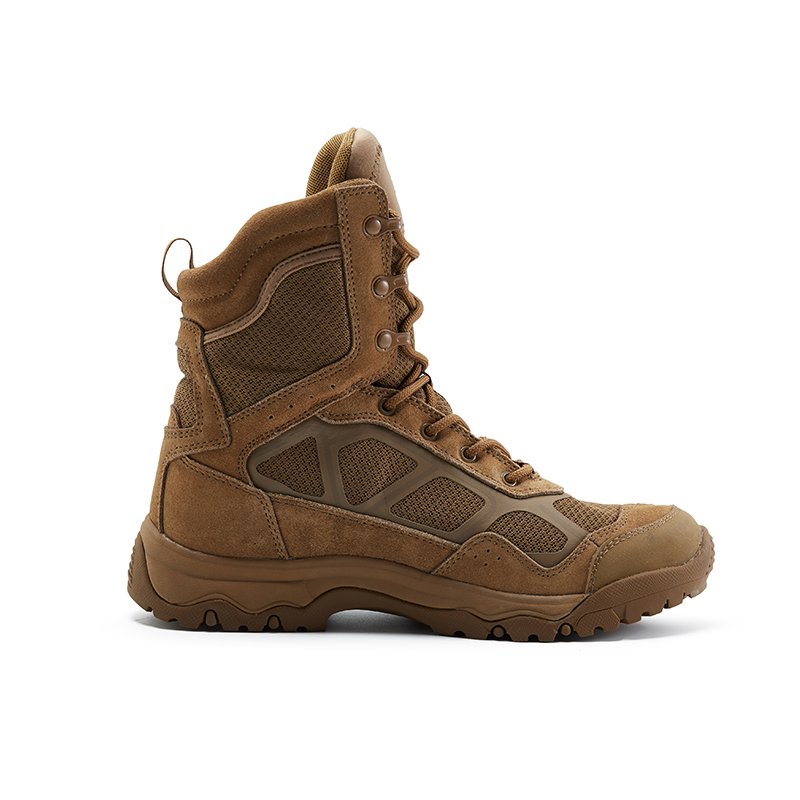 China Factory Custom Tactical Boots Sand Color Jungle Desert Boots Anti-Slip Sole