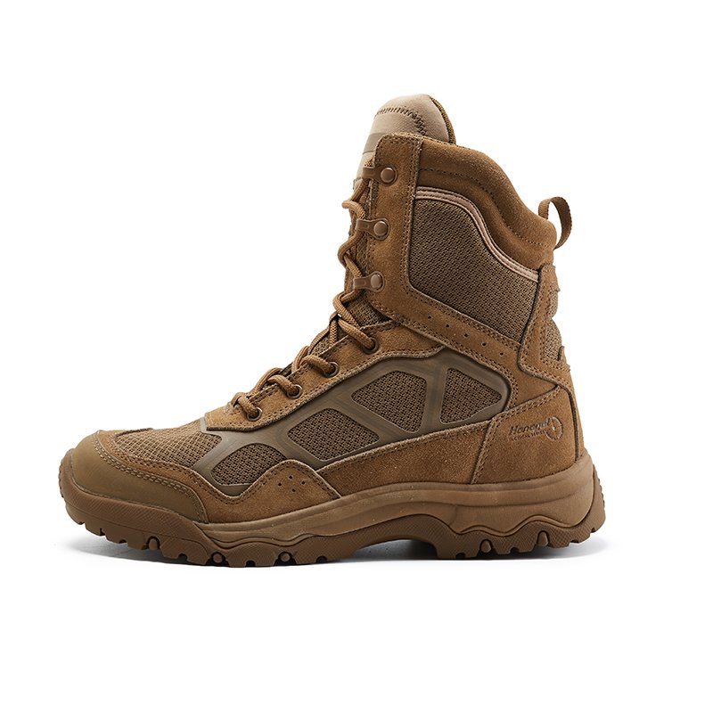 China Factory Custom Tactical Boots Sand Color Jungle Desert Boots Anti-Slip Sole