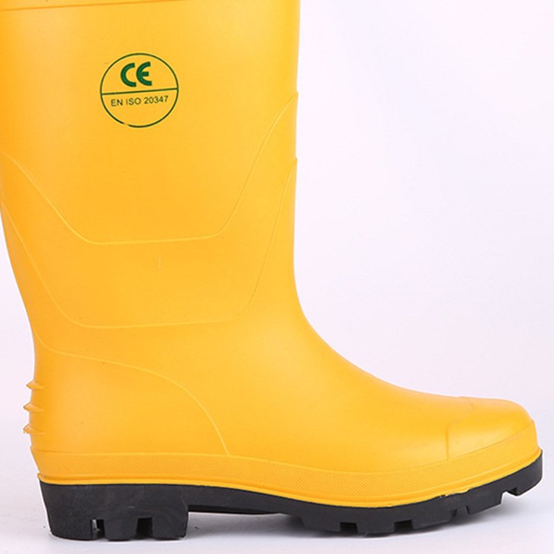 cheap waterproof pvc white safety wellington rain boots for men gumboots wholesale pvc rainboots