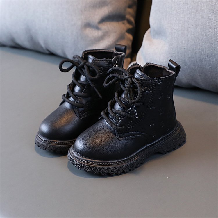 boys and girls lace up casual outdoor hiking ankle kids boots