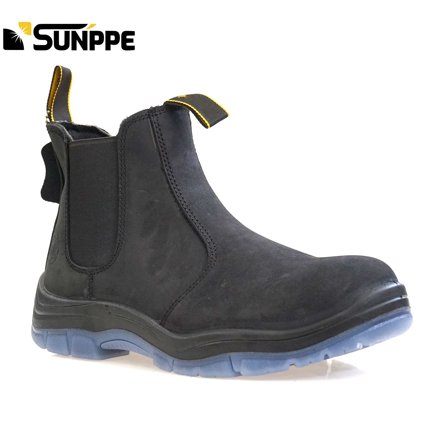 Glass Fibre Toe Genuine Leather Chelsea work casual mid cut woman engineering expensive working safety boots for men