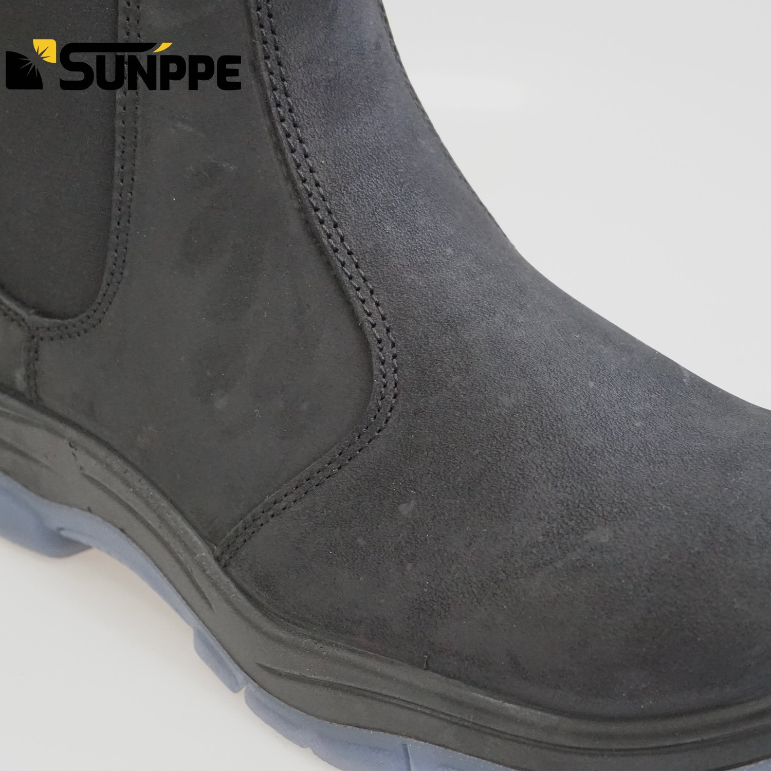 Glass Fibre Toe Genuine Leather Chelsea work casual mid cut woman engineering expensive working safety boots for men