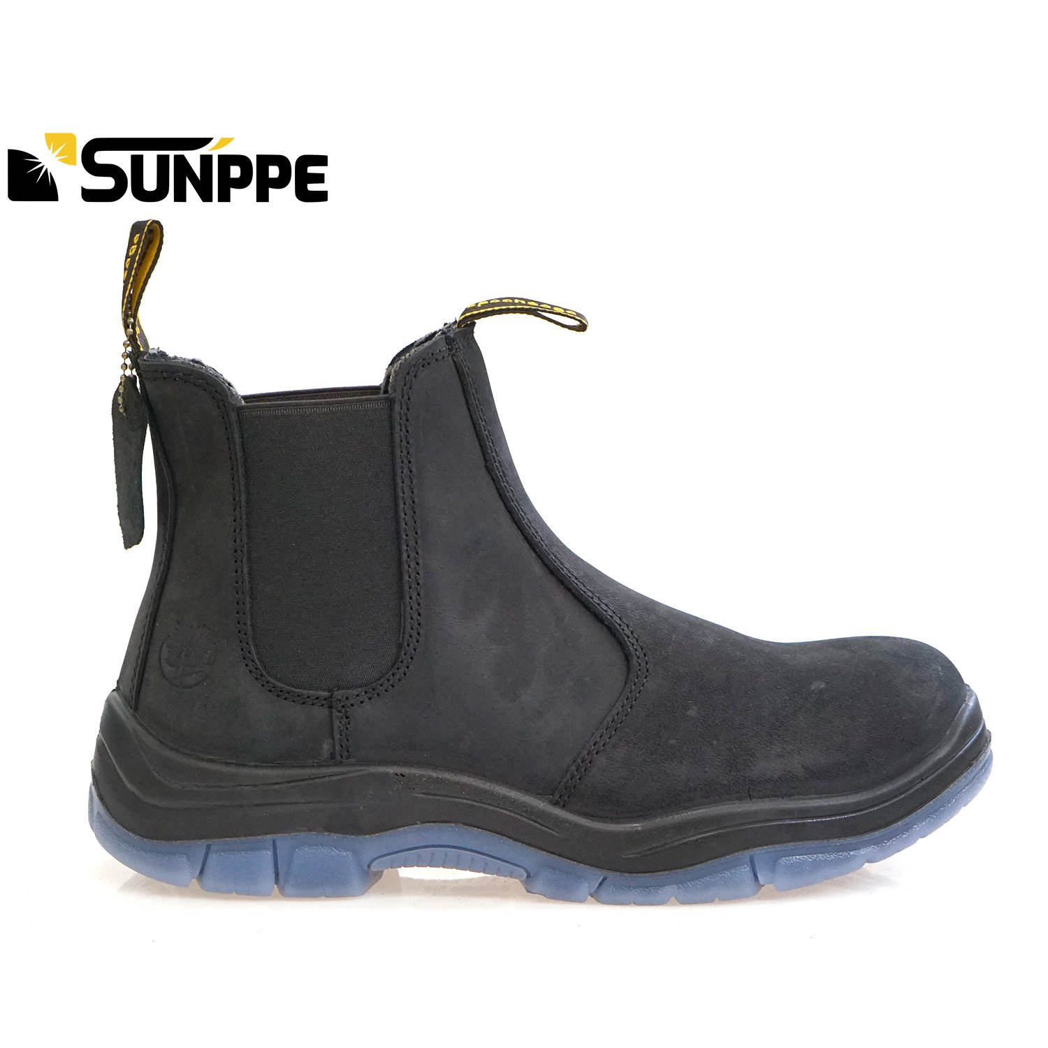 Glass Fibre Toe Genuine Leather Chelsea work casual mid cut woman engineering expensive working safety boots for men