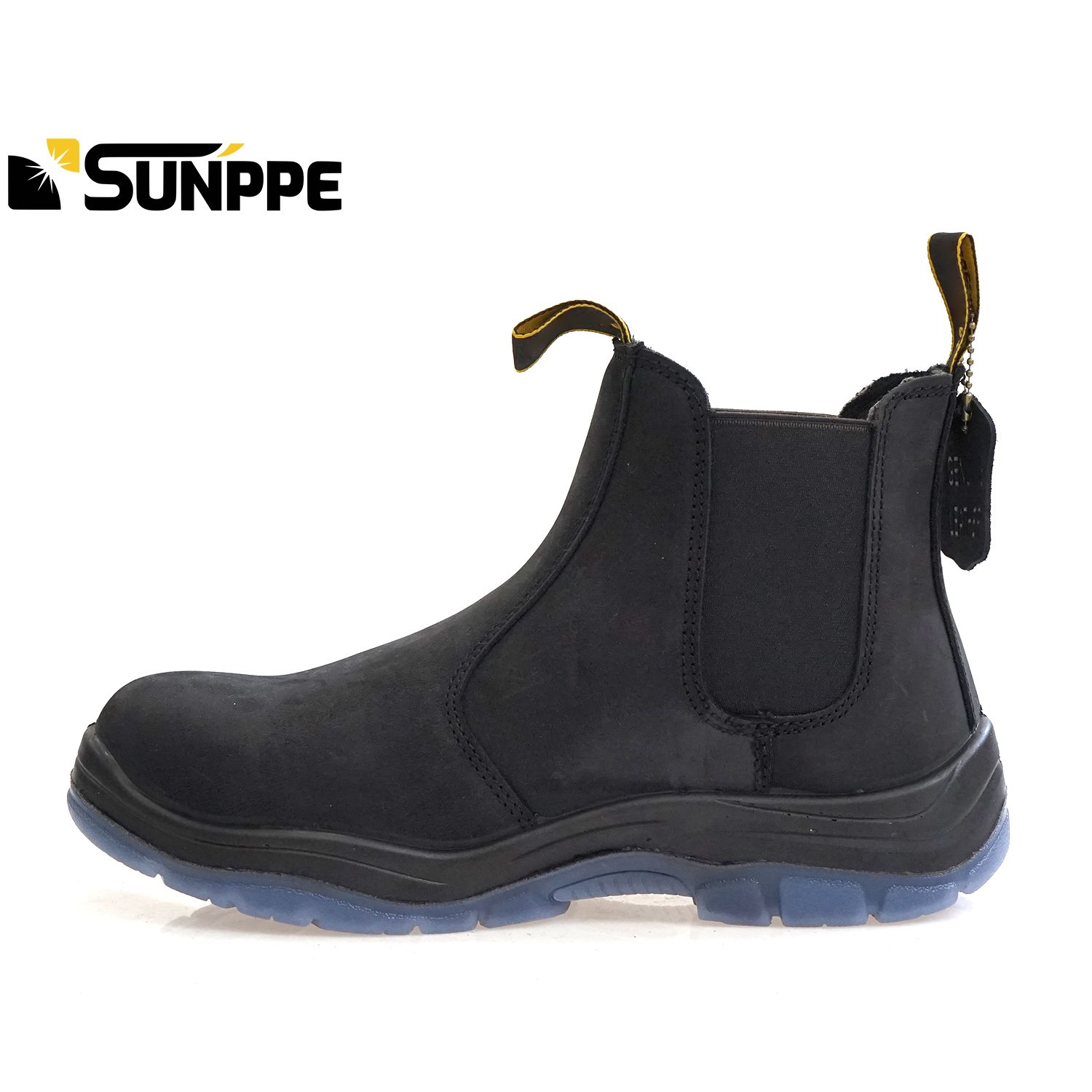 Glass Fibre Toe Genuine Leather Chelsea work casual mid cut woman engineering expensive working safety boots for men