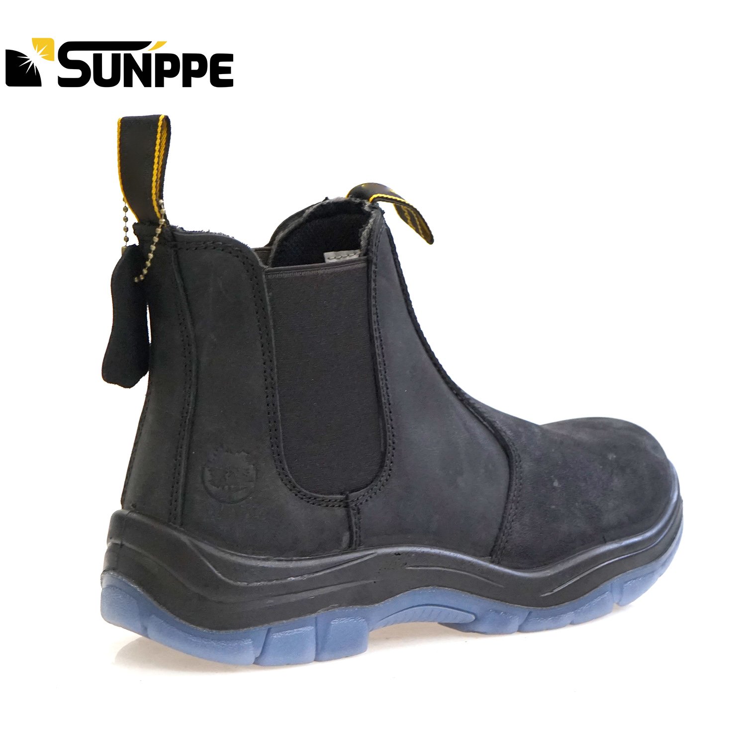 Glass Fibre Toe Genuine Leather Chelsea work casual mid cut woman engineering expensive working safety boots for men