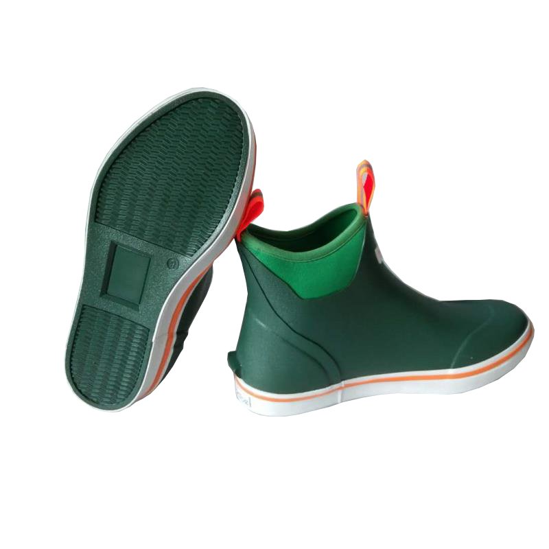 Factory customized hot-selling Rubber Deck Boots Ankle Fishing Rubber Neoprene Boots