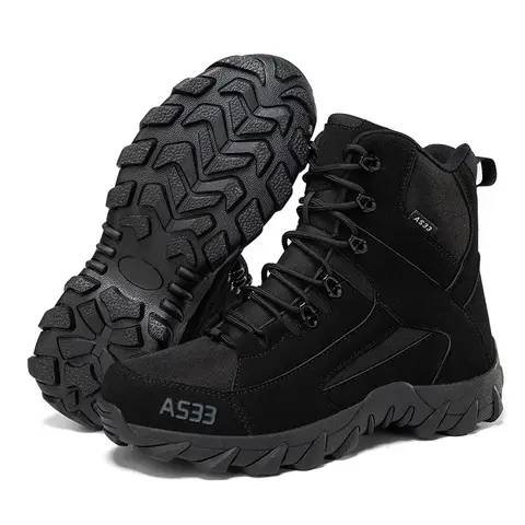 China Cema New Design Wear-Resist Outdoor Hiking Tactical Combat Boots Combat Men Slip Hiking Shoes