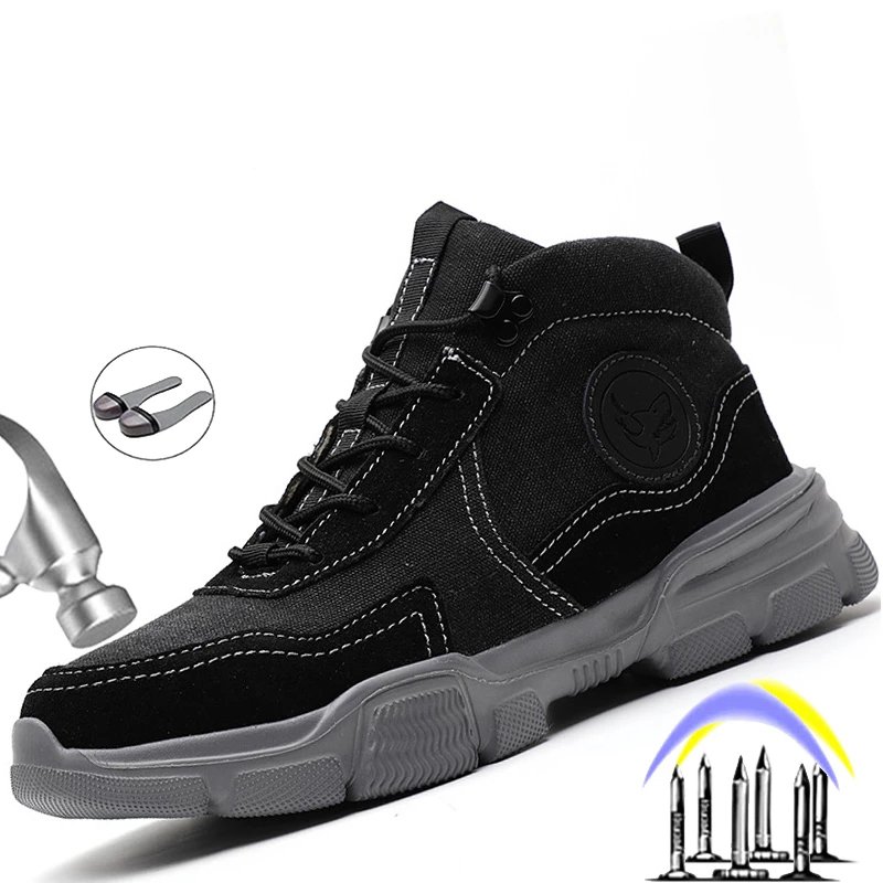 2020 Work Shoes Electric Welding Safety Shoes Men Steel Toe Shoes Puncture-Proof Boots Women Construction Work Boots