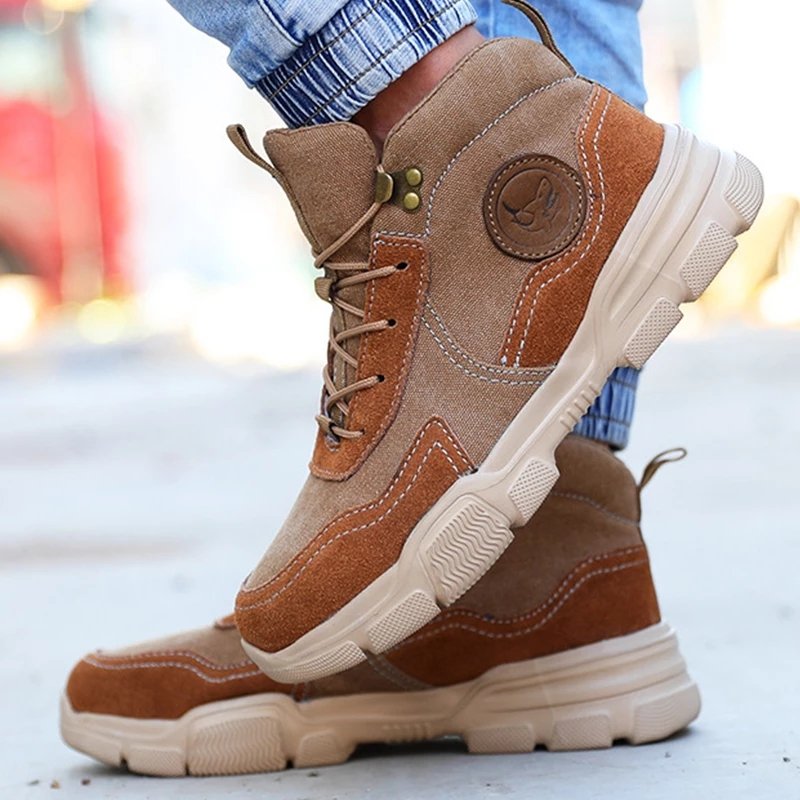 2020 Work Shoes Electric Welding Safety Shoes Men Steel Toe Shoes Puncture-Proof Boots Women Construction Work Boots