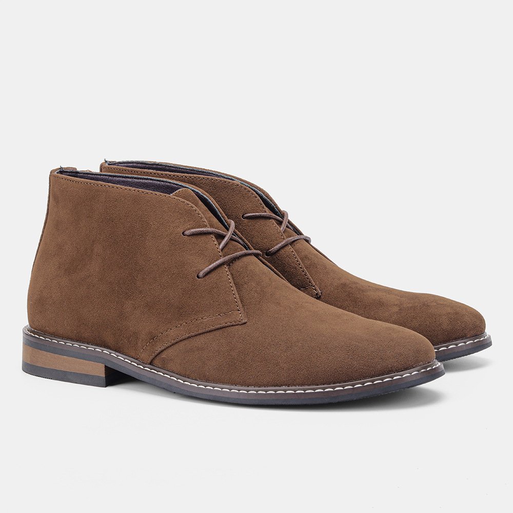UP-4418r Vintage Dress Shoes Men PU Leather Work Safety Shoes Casual Ankle Boots for Man 48size