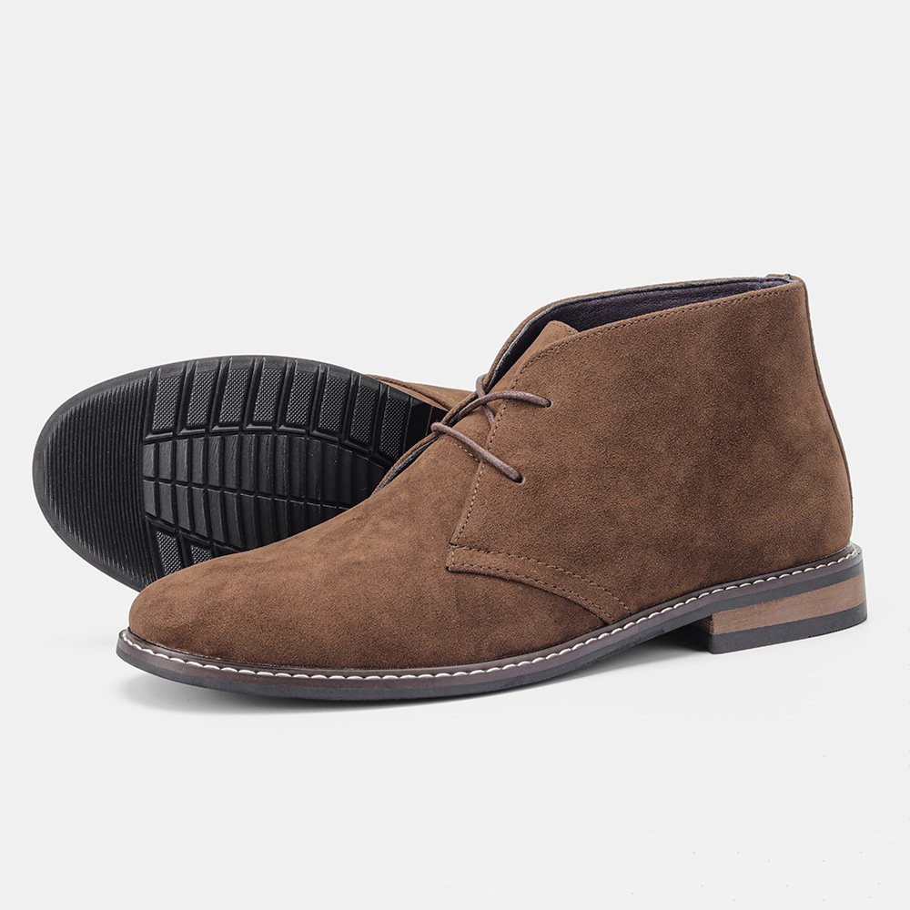 UP-4418r Vintage Dress Shoes Men PU Leather Work Safety Shoes Casual Ankle Boots for Man 48size