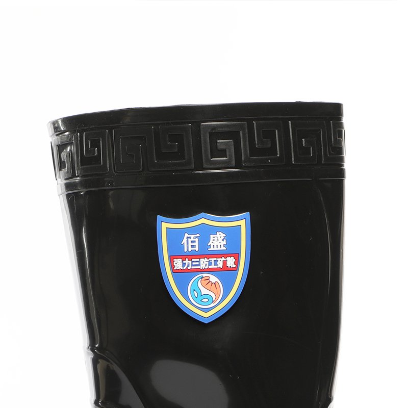 Gold business factory straight waterproof rain boots on time delivery