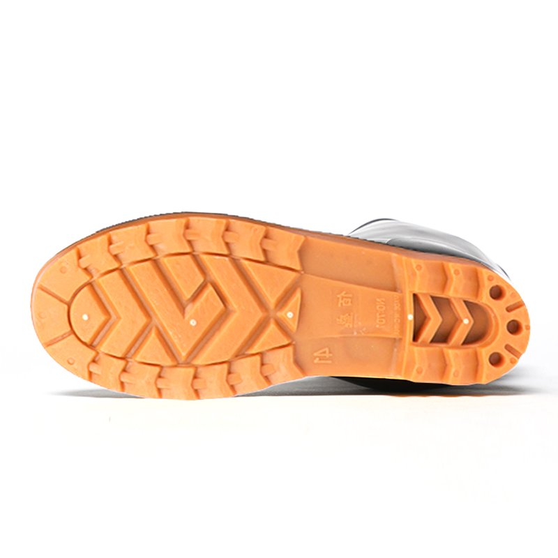 Gold business factory straight waterproof rain boots on time delivery