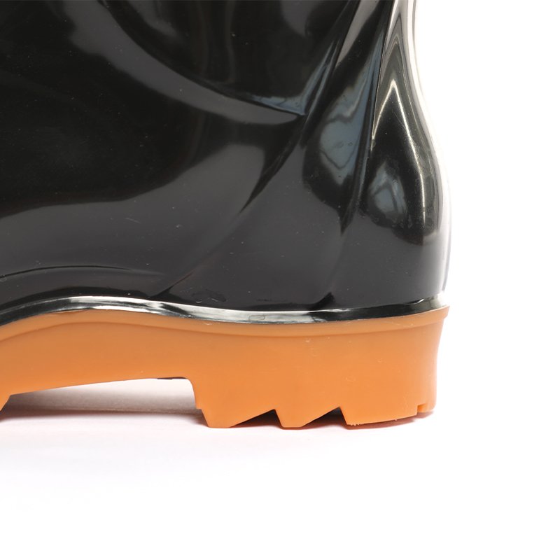 Gold business factory straight waterproof rain boots on time delivery