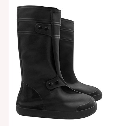 wholesale knee high black outdoor waterproof bicycle plastic silicon protective nonslip rain boots shoes covers