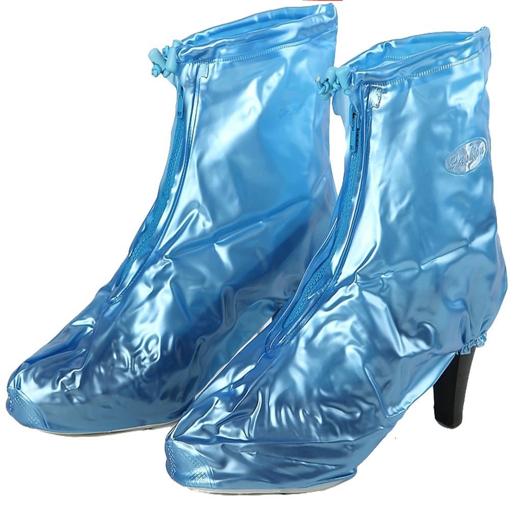 PVC rain shoe cover, High-heeled shoes rain boots