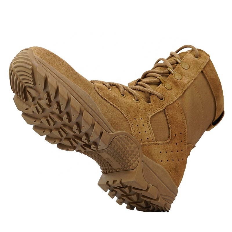 High Quality Tactical Use Boot Leather Water-Proof Outdoor Hiking Boots