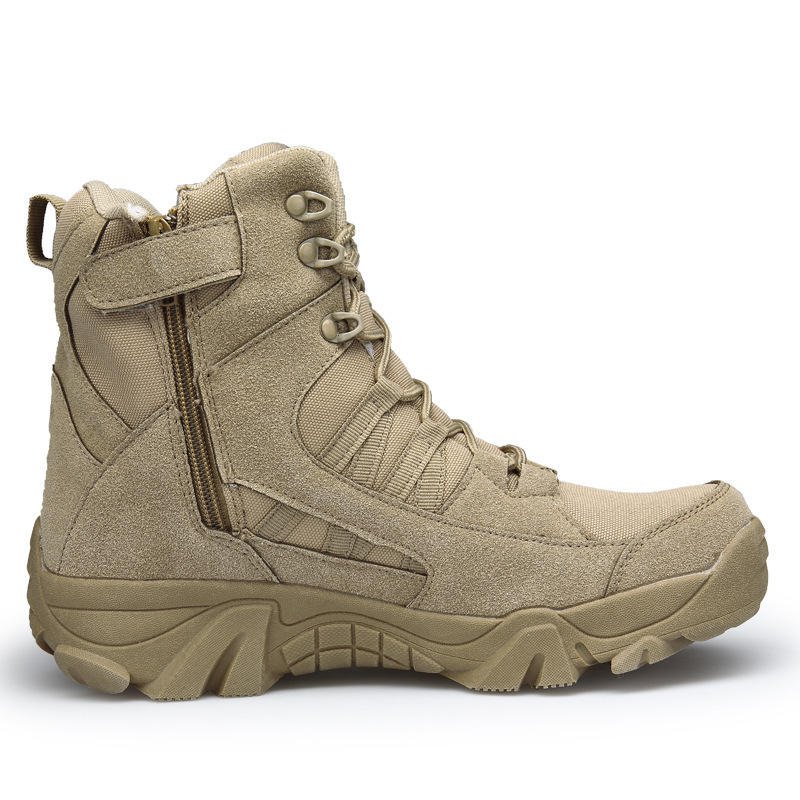Men's round Toe Steel Toe Safety Shoes Waterproof Leather Safety Boots for Spring and Autumn Outdoor Use Unisex