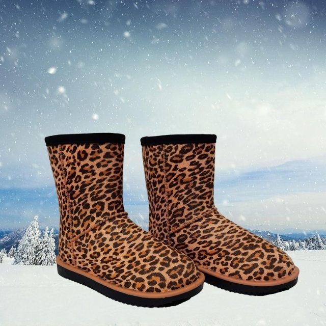PVC TPE outsole fake fur lining 100% waterproof snow boots winter boots for kids and women