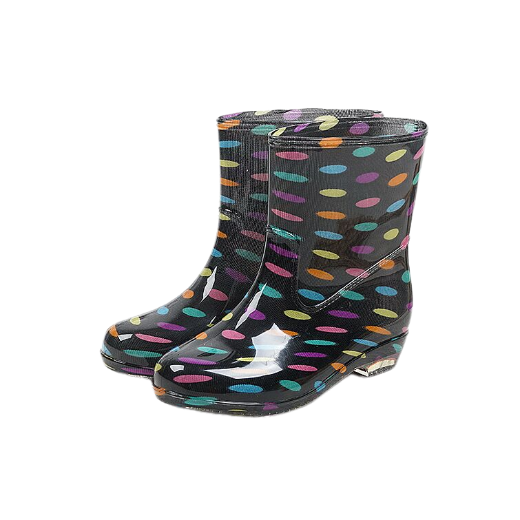 Hot Sales Cheap White Pvc Work Winter Children's Camouflage Heel Rain Boot