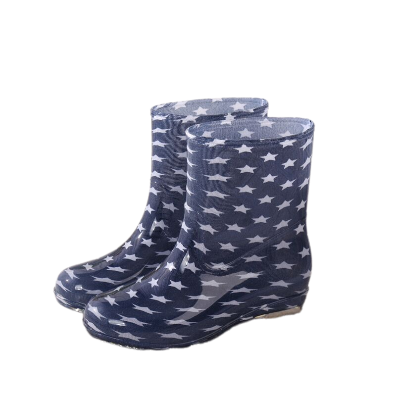 Hot Sales Cheap White Pvc Work Winter Children's Camouflage Heel Rain Boot