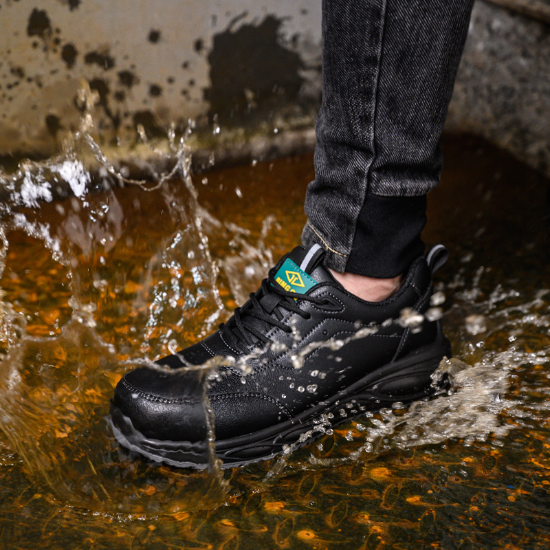Good price anti slip oil water resistant leather work shoes anti static safety boots puncture safety shoes