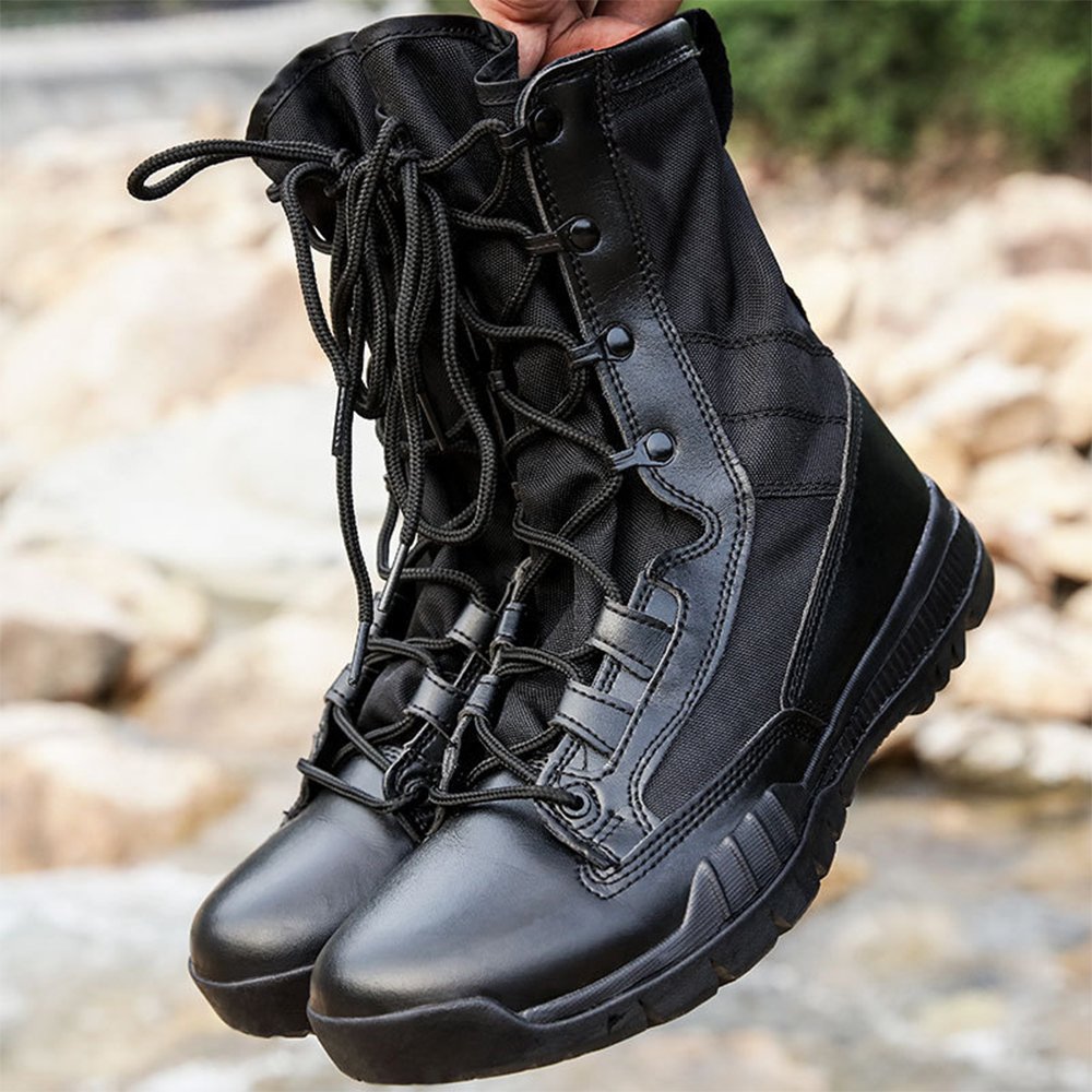 Waterproof Combat Boots Tactical Black Boots