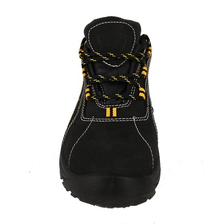 Black Labor Protection Boots Shoes Toe Steel Composite Customized Unisex OEM Customized Men's Leather EVA Cotton Fabric Classy