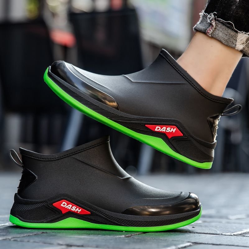 Men's Durable Non-Slip Waterproof Anti-Slip Outdoor Rain Boots for Fishing and Work