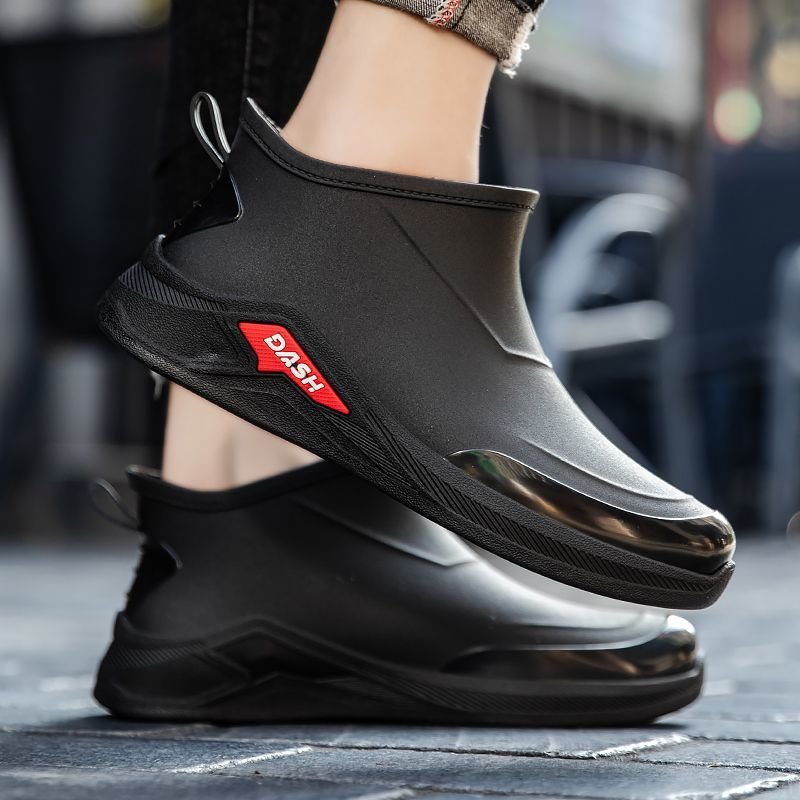 Men's Durable Non-Slip Waterproof Anti-Slip Outdoor Rain Boots for Fishing and Work
