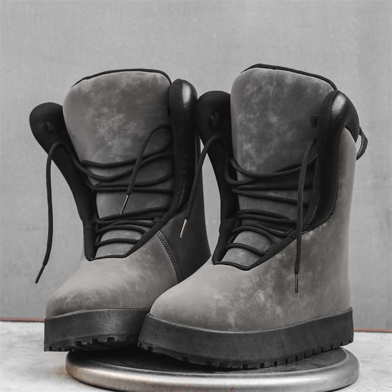 High Quality Big Size Leather Upper High Top Men yellow Boots Snow Designer Neve Boots