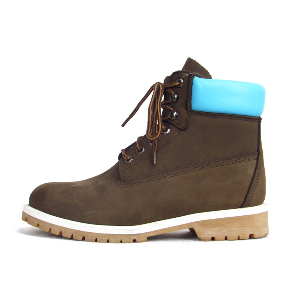 Wholesale Camouflage Emperor laces work boots shoes Fashion brand design ankle boots men Nubuck leather leather boots for men