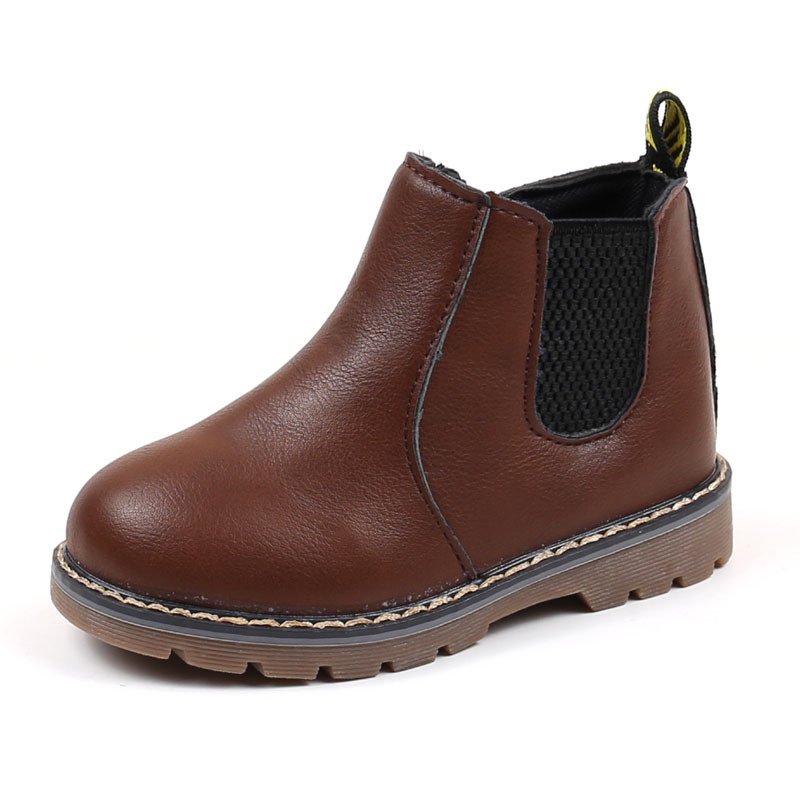 Size 21-36 New Styles Children Kids Boots Wholesale Autumn Winter Leather Shoe Factory