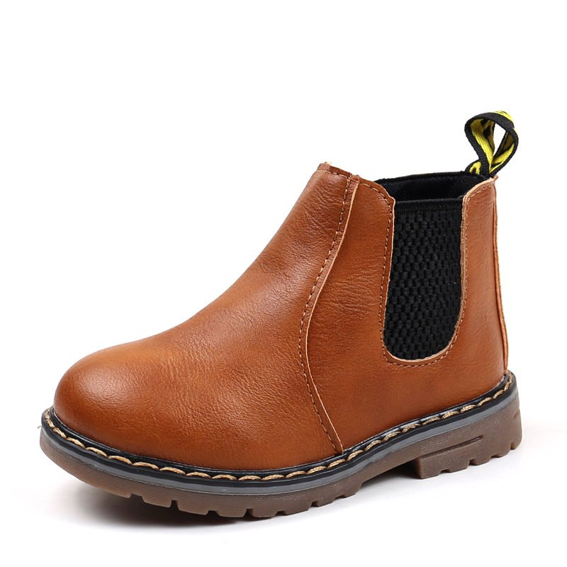 Size 21-36 New Styles Children Kids Boots Wholesale Autumn Winter Leather Shoe Factory