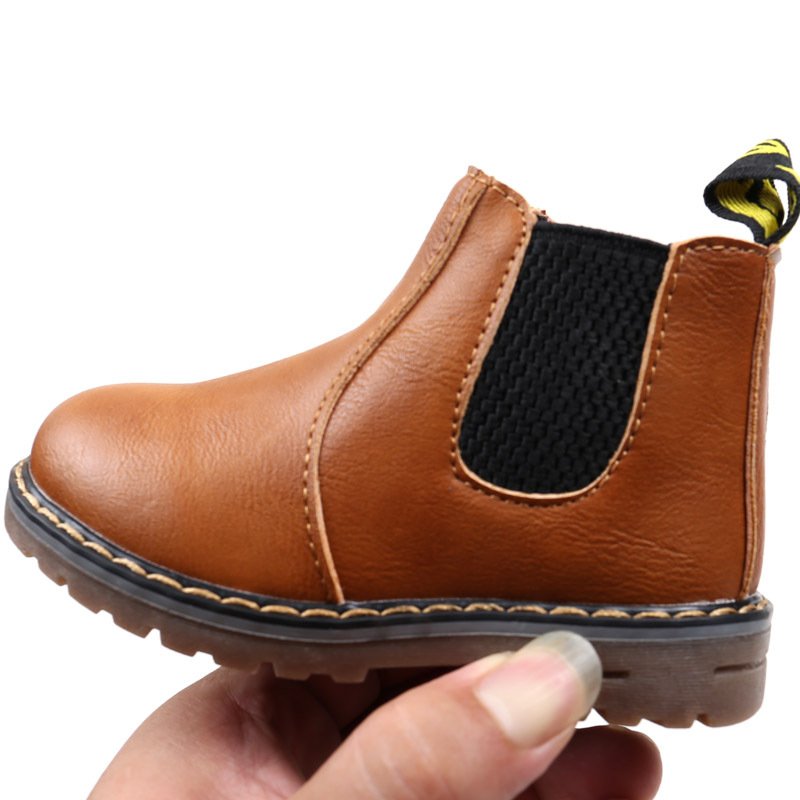Size 21-36 New Styles Children Kids Boots Wholesale Autumn Winter Leather Shoe Factory